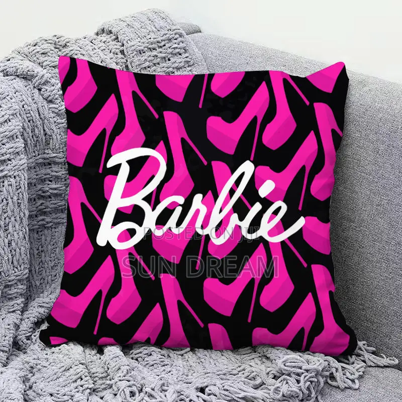 Barbie Cushion Pink Throw Pillow Cover Pink Pillow Cover