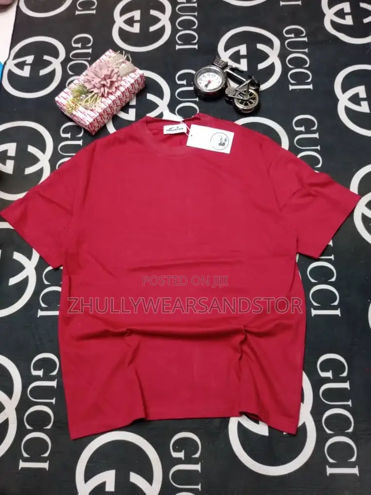 Hogh Quality Plain Tees Roundneck Tops