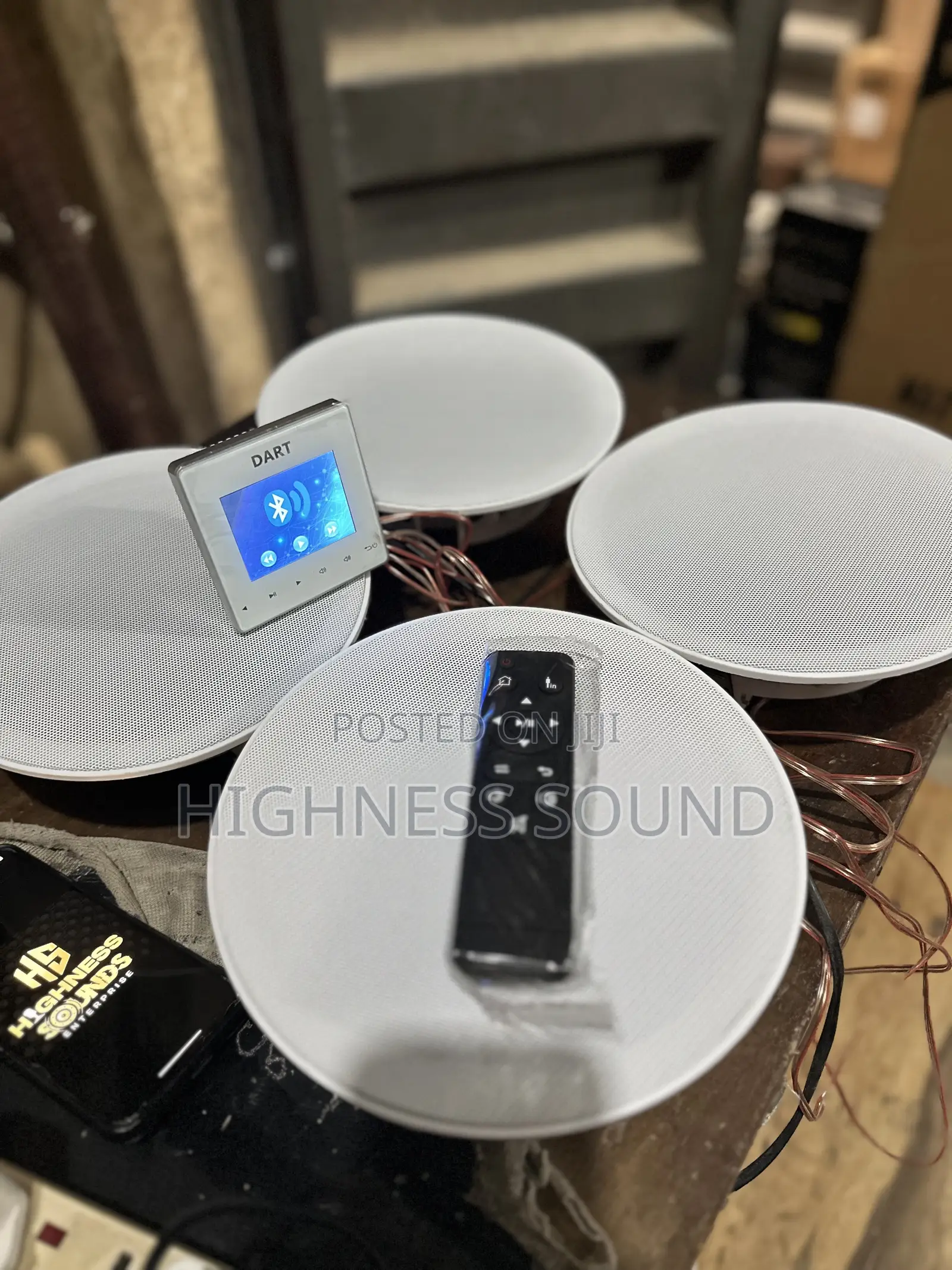 4inches Inwall Amplifier With 4 Smart Pop Ceiling Speaker