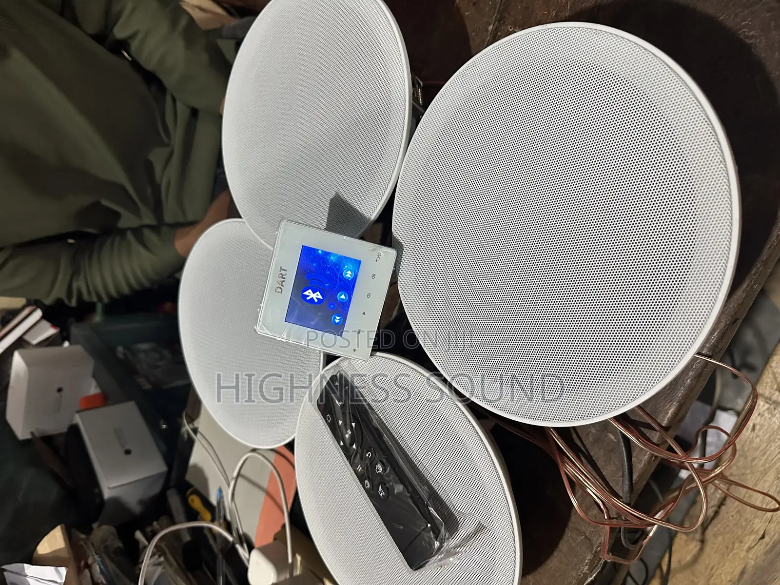 4inches Inwall Amplifier With 4 Smart Pop Ceiling Speaker