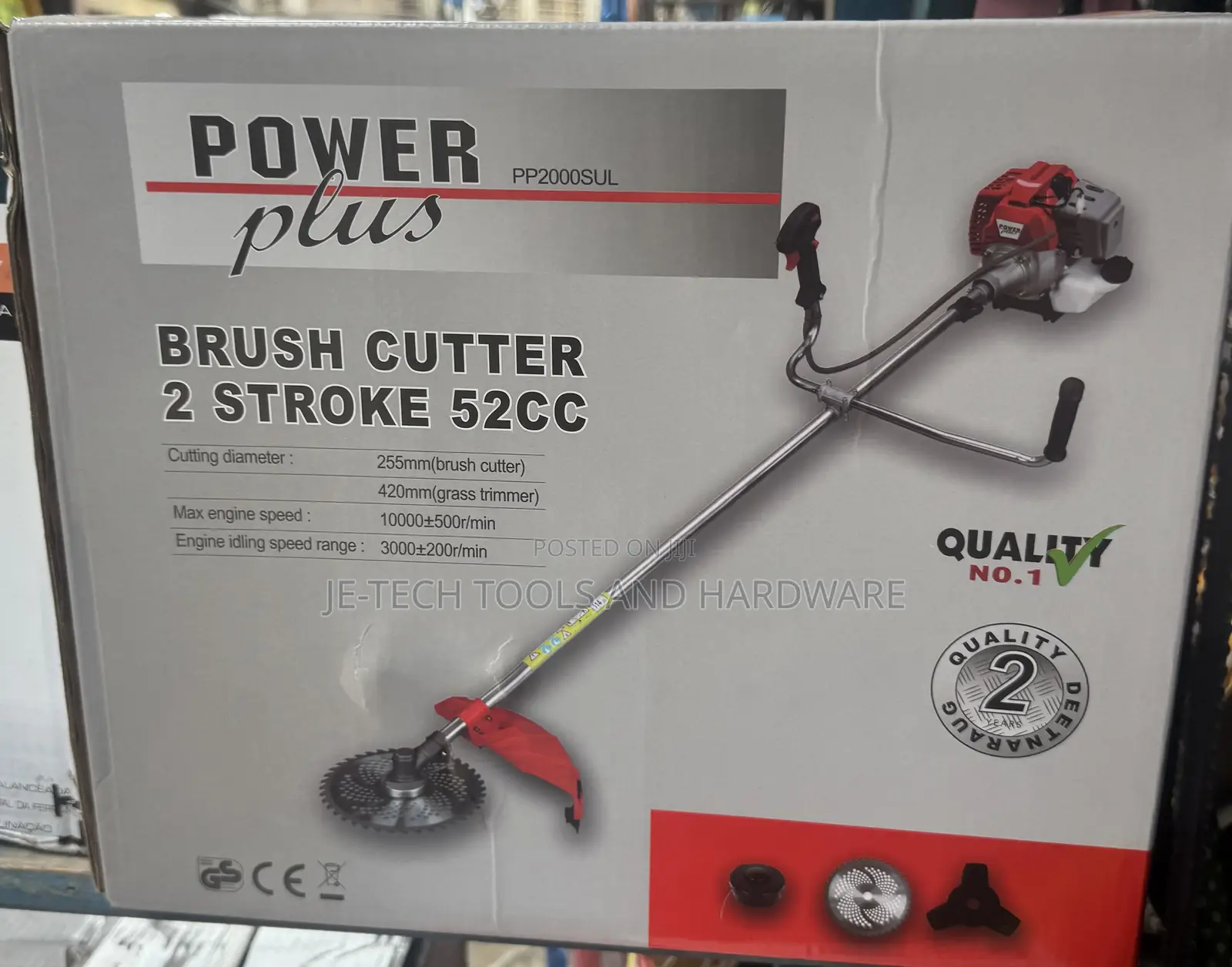 Powerplus 2-stroke 52cc Brush Cutter.
