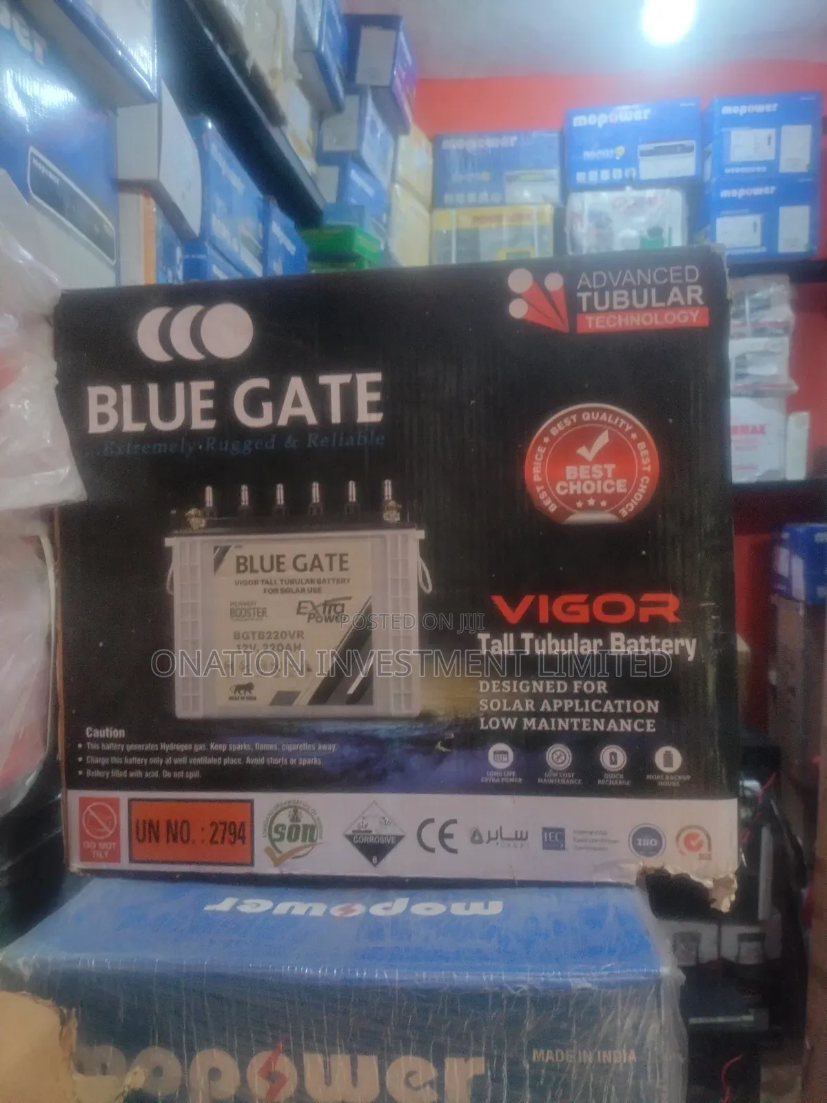 220ah 12v Blue Gate Tubular Battery
