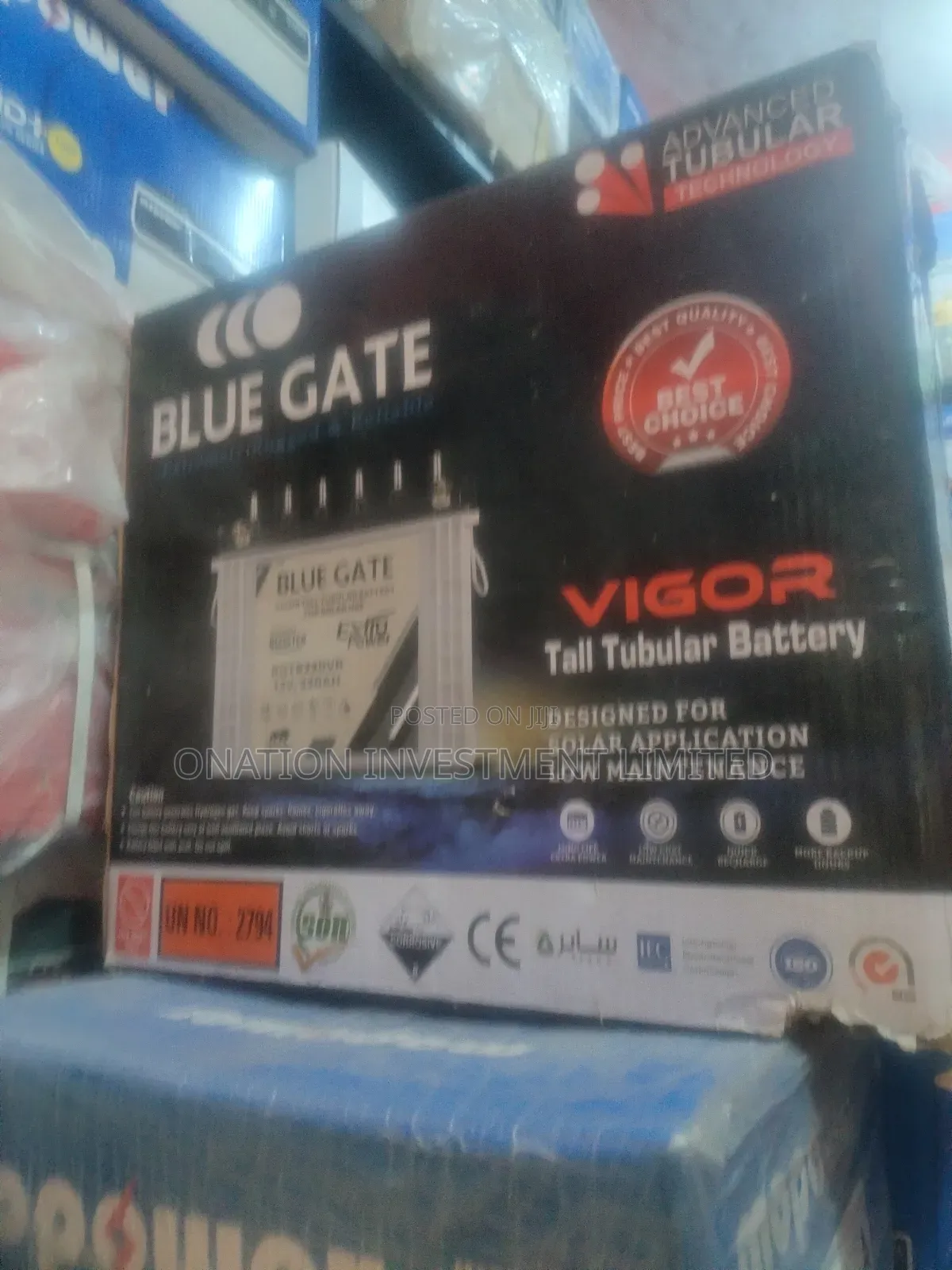 220ah 12v Blue Gate Tubular Battery