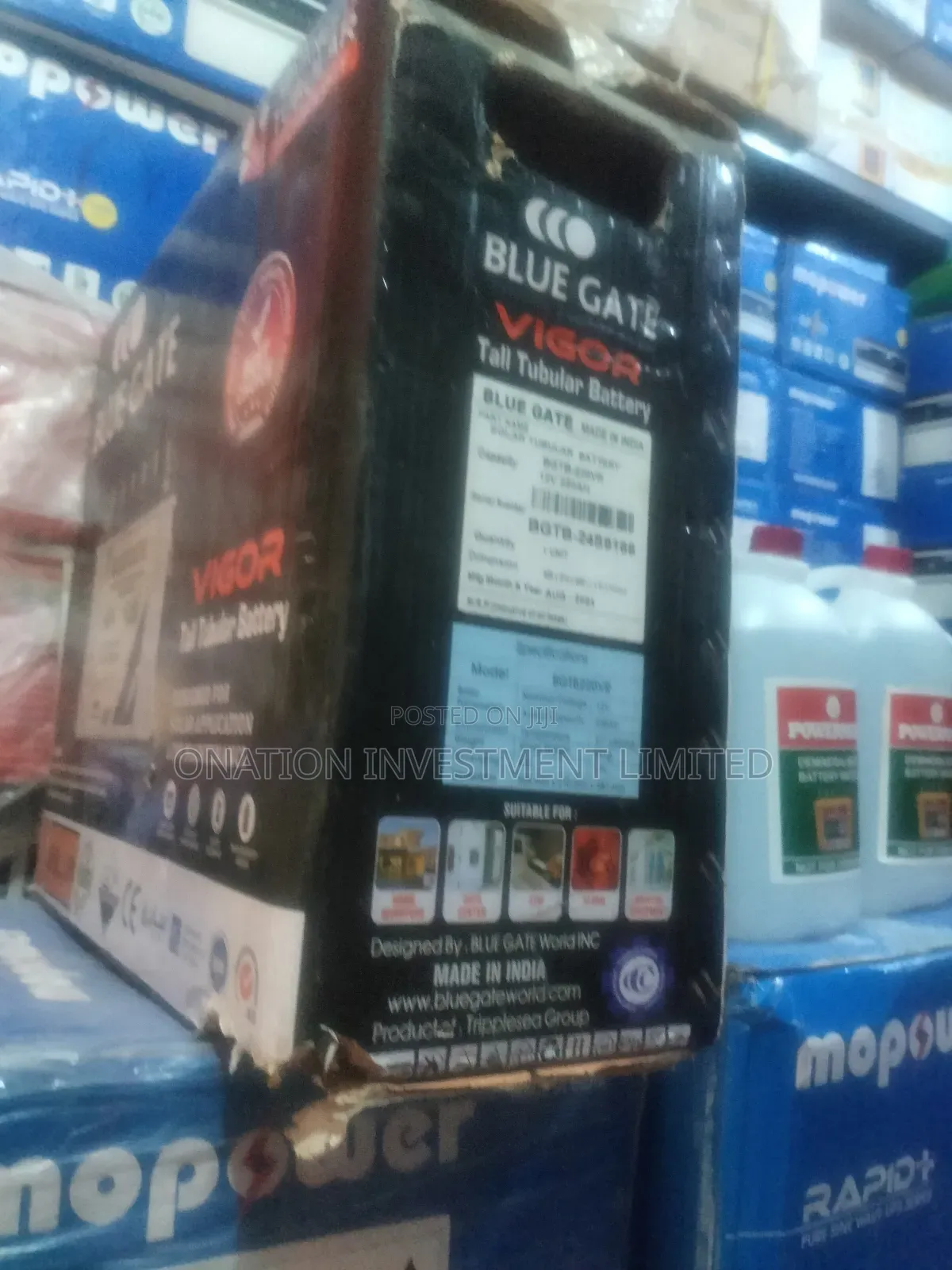 220ah 12v Blue Gate Tubular Battery