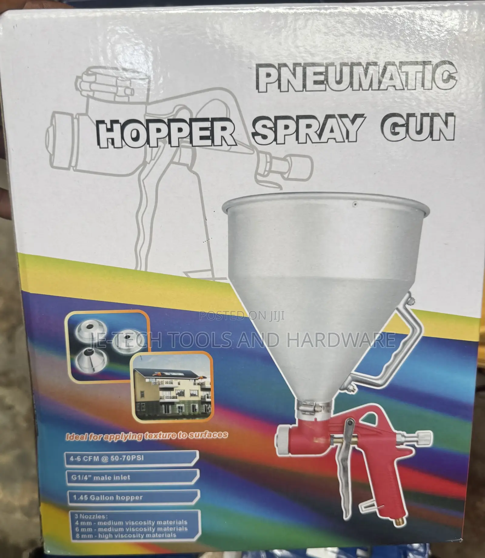 Pneumatic Hopper Spray Gun 3l