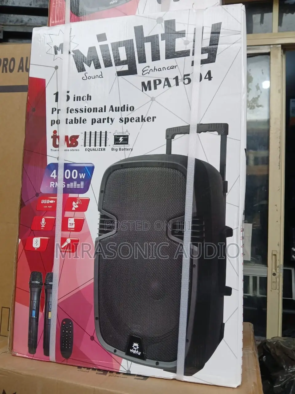 Mighty 15 Inches Public Address System With Equalizer