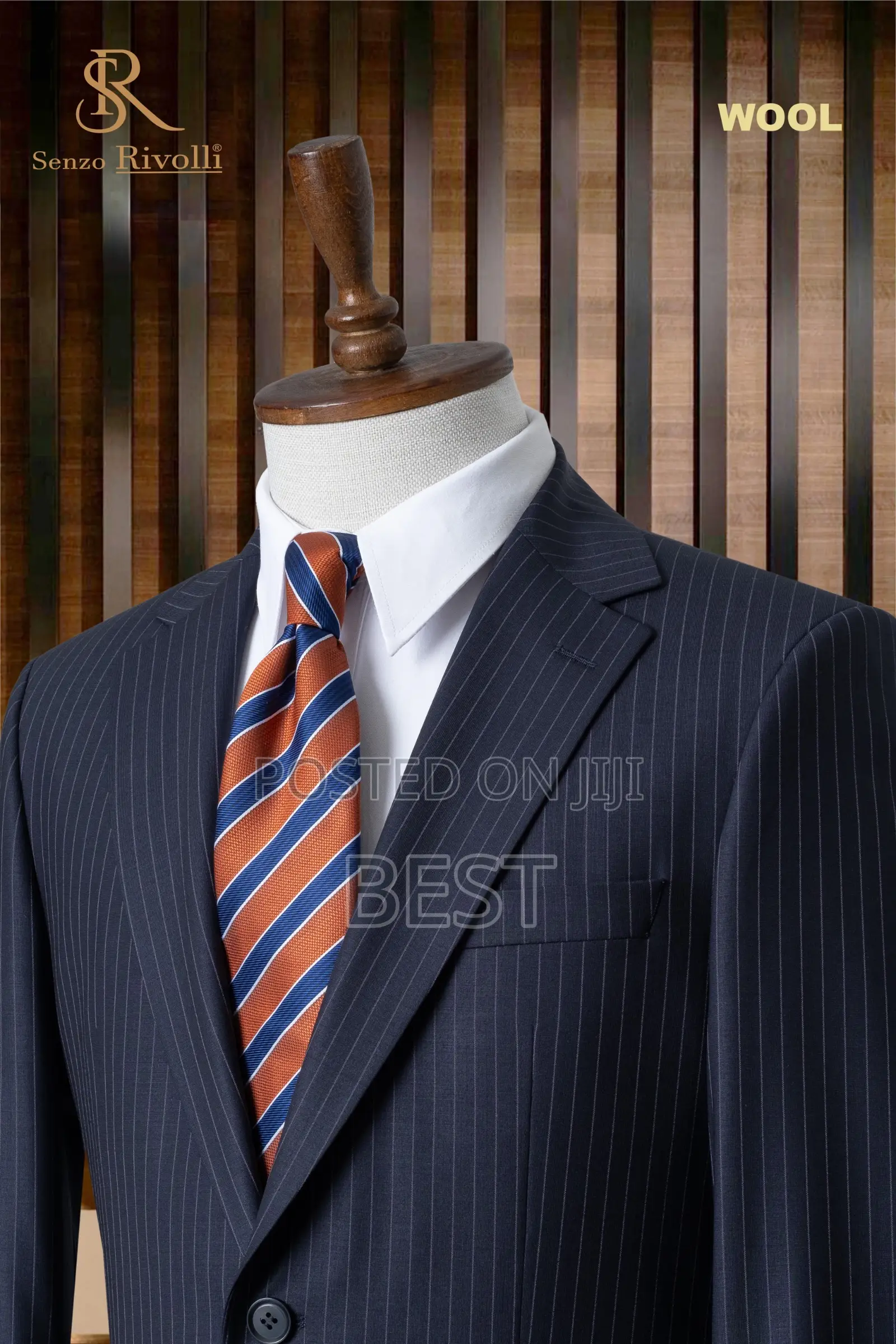 Italian Men's Luxury Stripes Suits Avl. As Seen