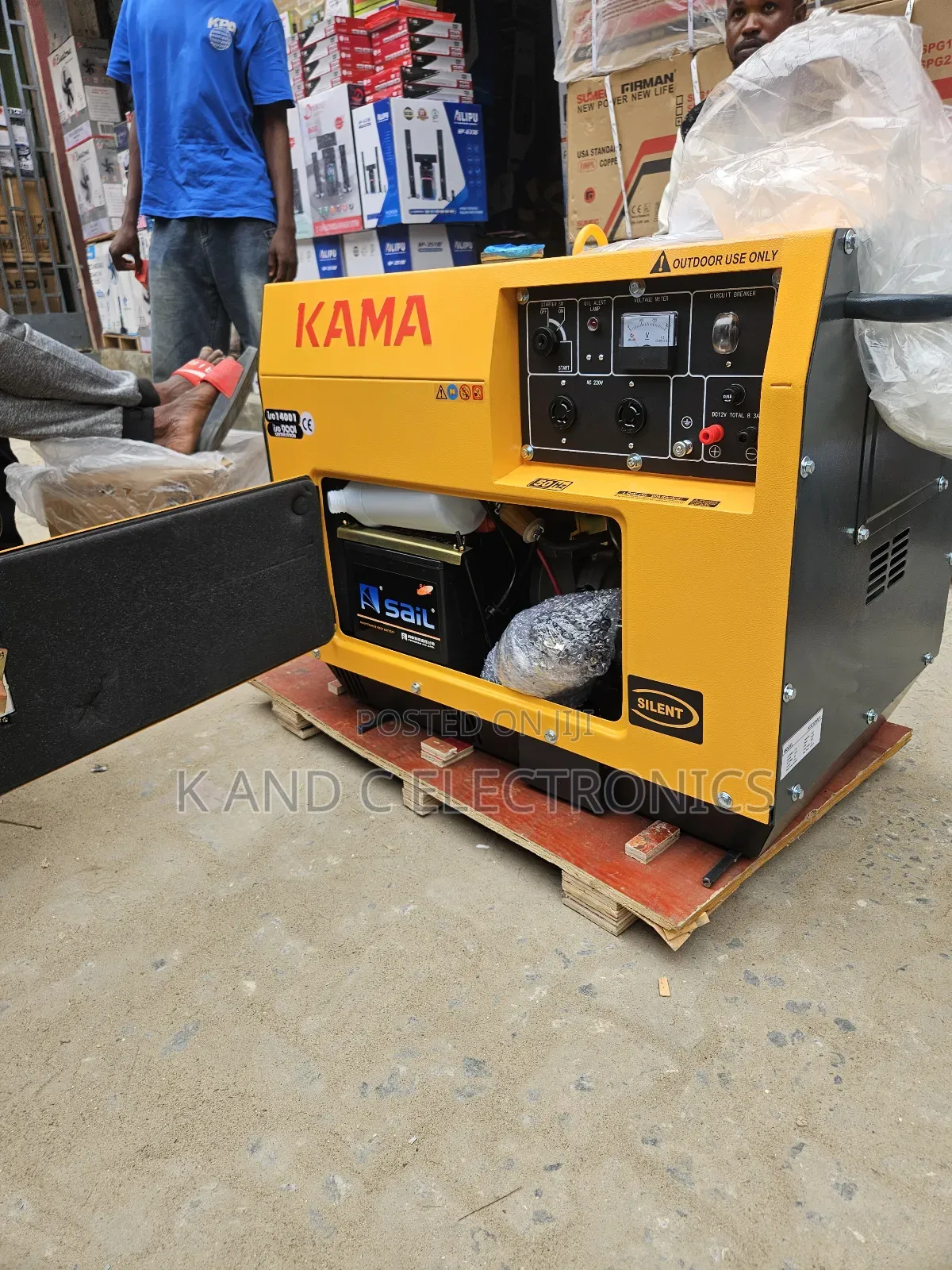 Kama 10kva Diesel Soundproof Generator 100%Copper Wire