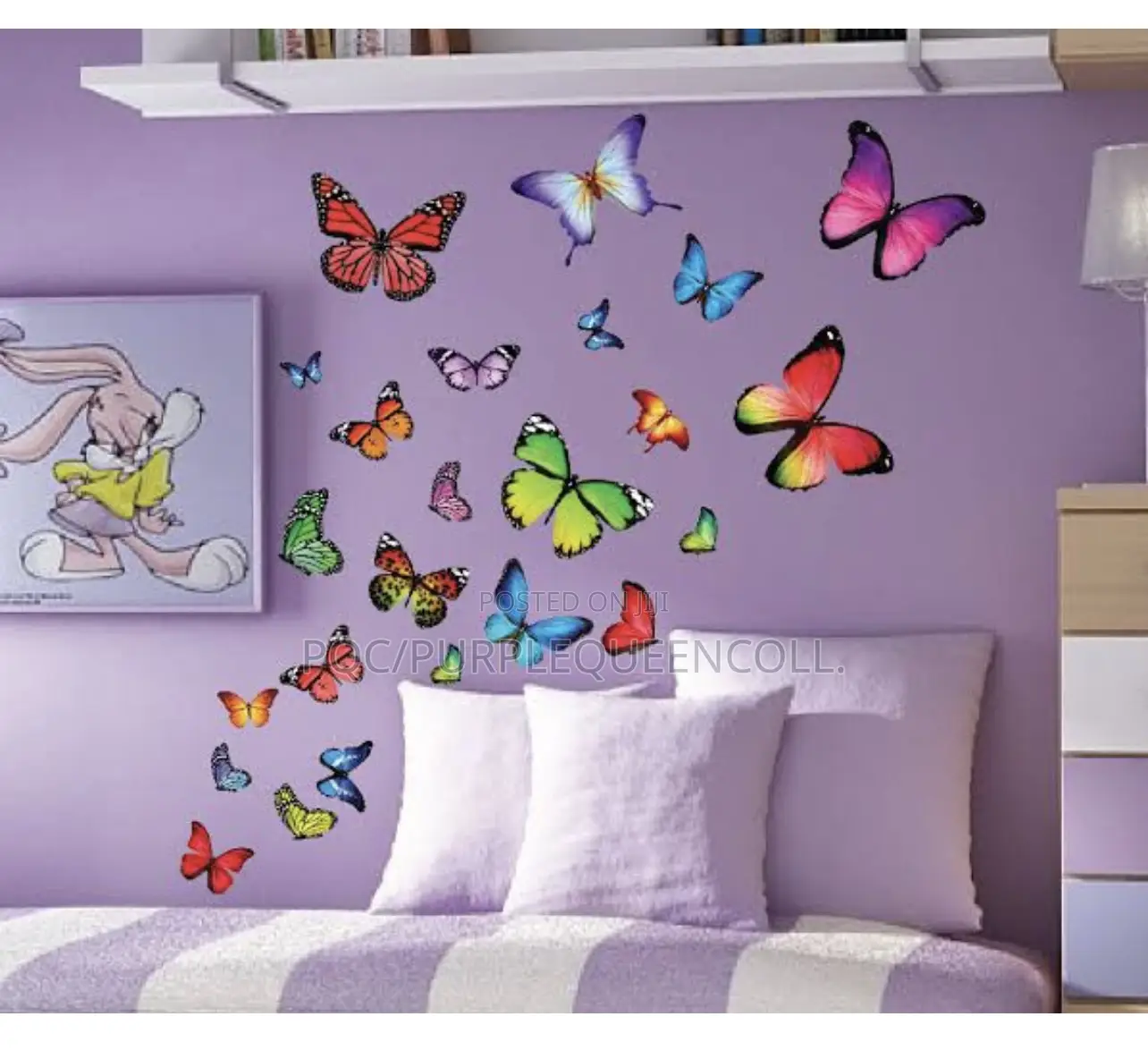 Butterfly Sticker Decoration ( No Led Light)