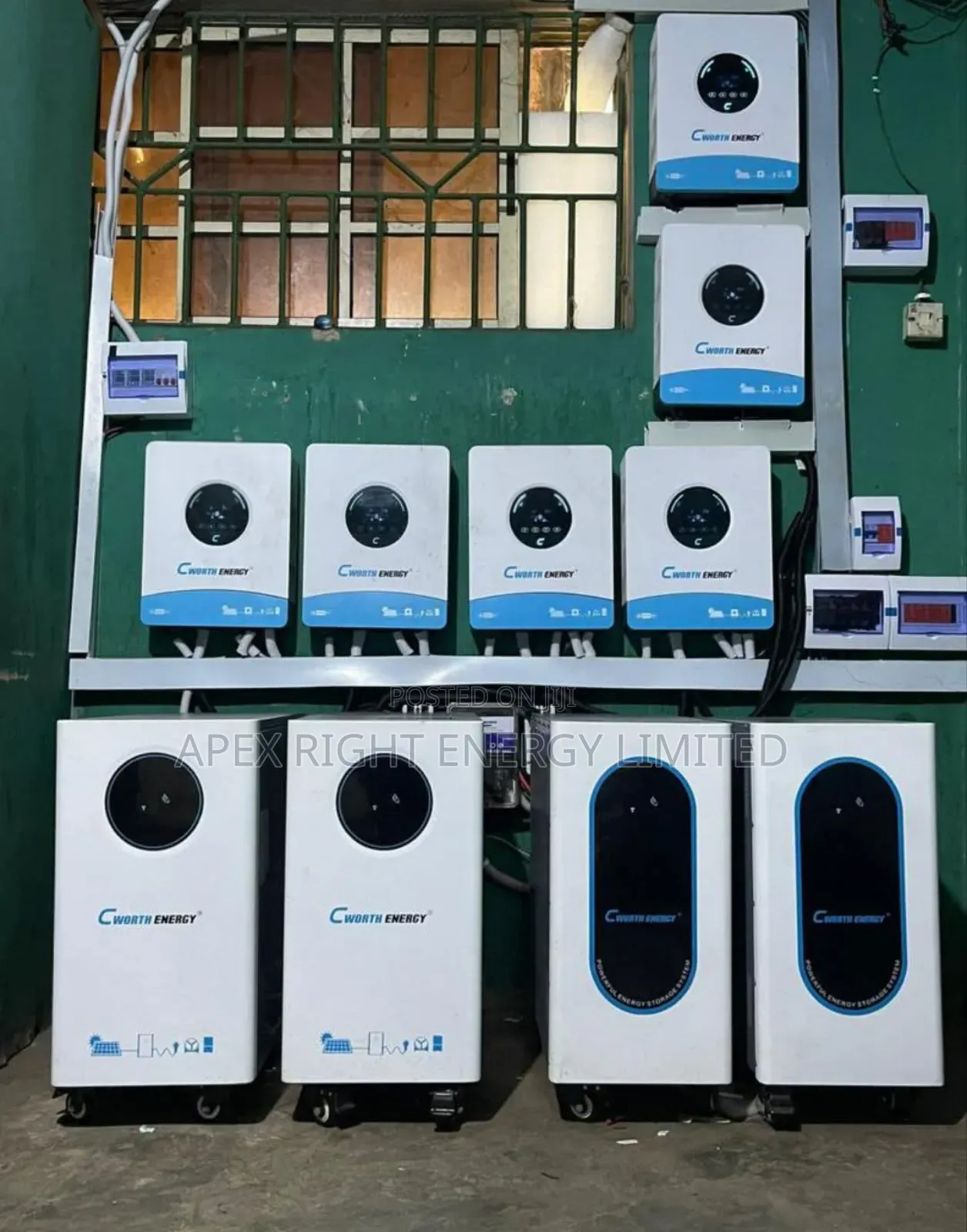 36kva Cworth Hybrid Setup+60kwh Lithium+48pcs-650w Panels