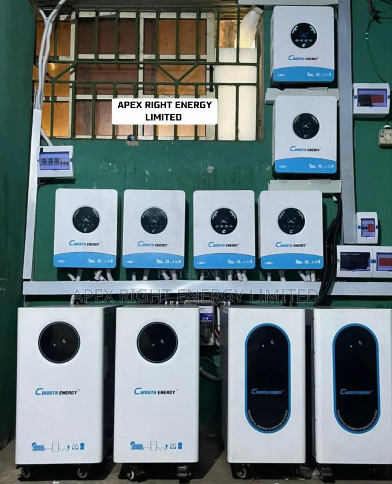 36kva Cworth Hybrid Setup+60kwh Lithium+48pcs-650w Panel