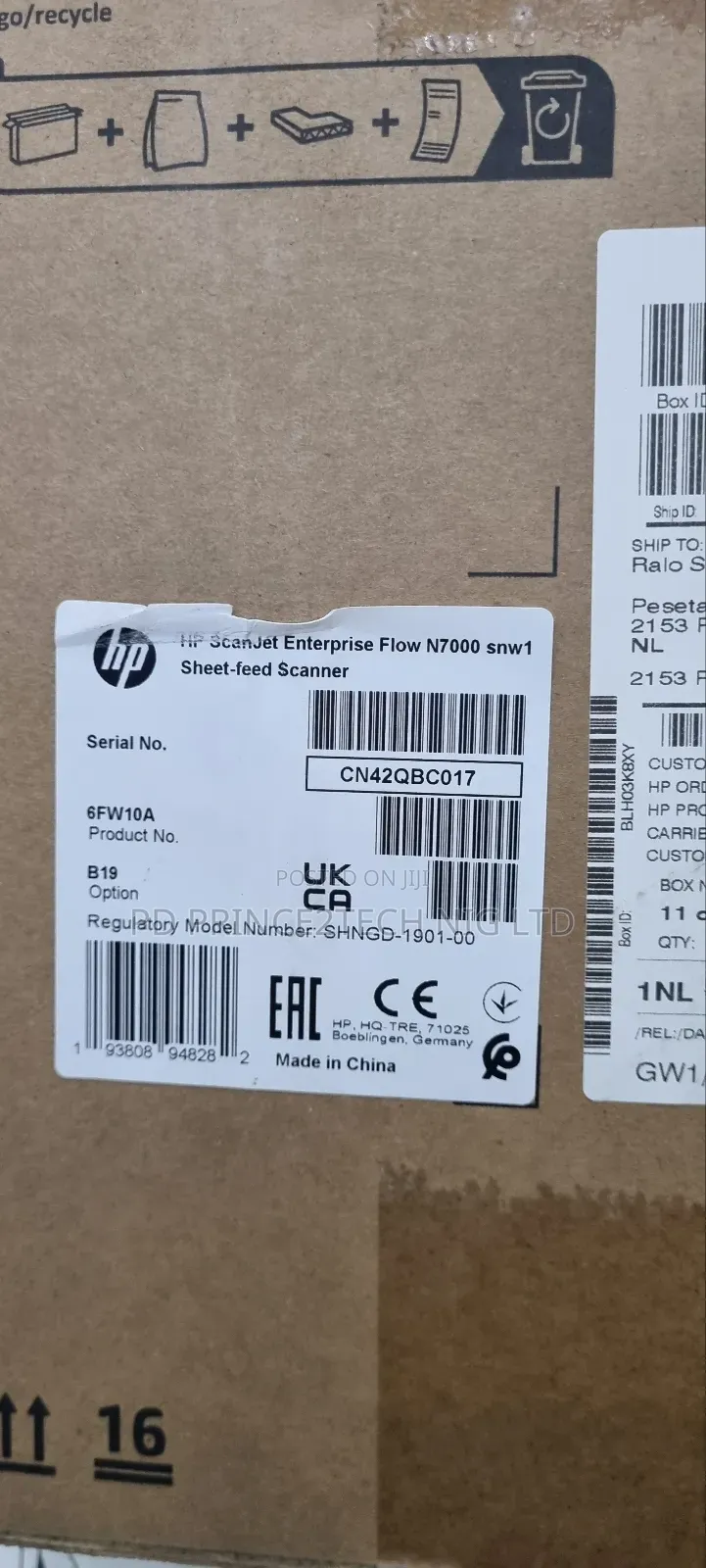 HP Scanjet Enterprise Flow N7000 Snw1 (6fw10a)