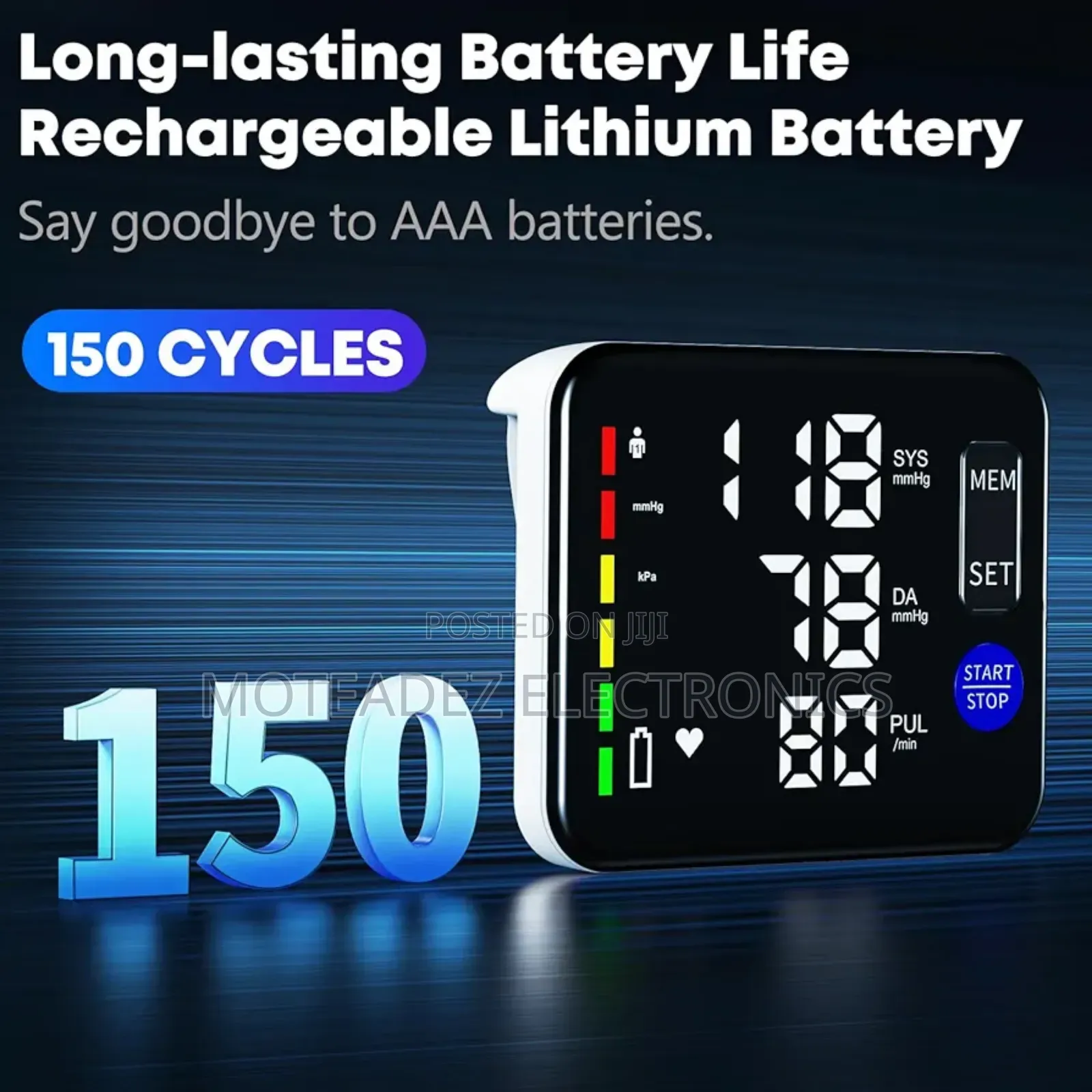 Rechargeable Arm Style High Quality Blood Pressure Monitor