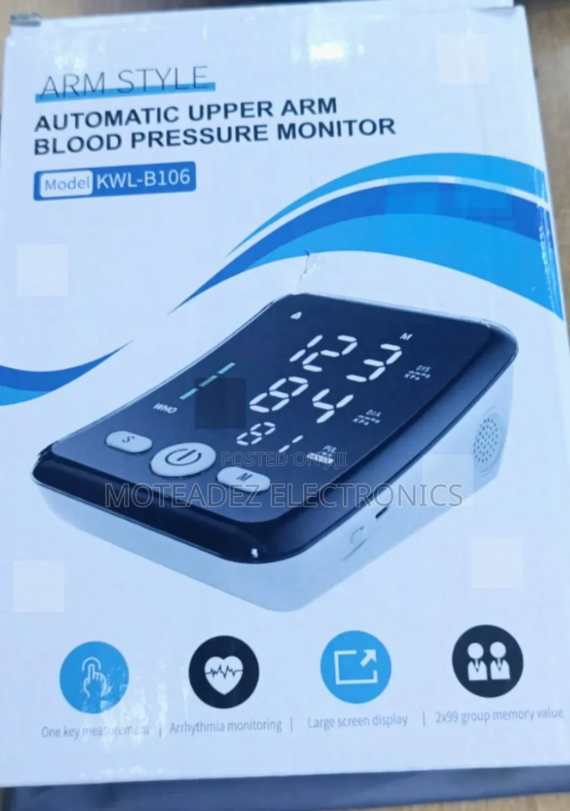 Rechargeable Arm Style High Quality Blood Pressure Monitor