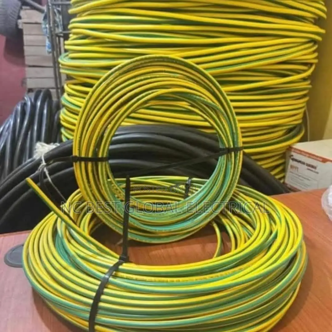 95mm Single Earth Green and Yellow Kablemetal