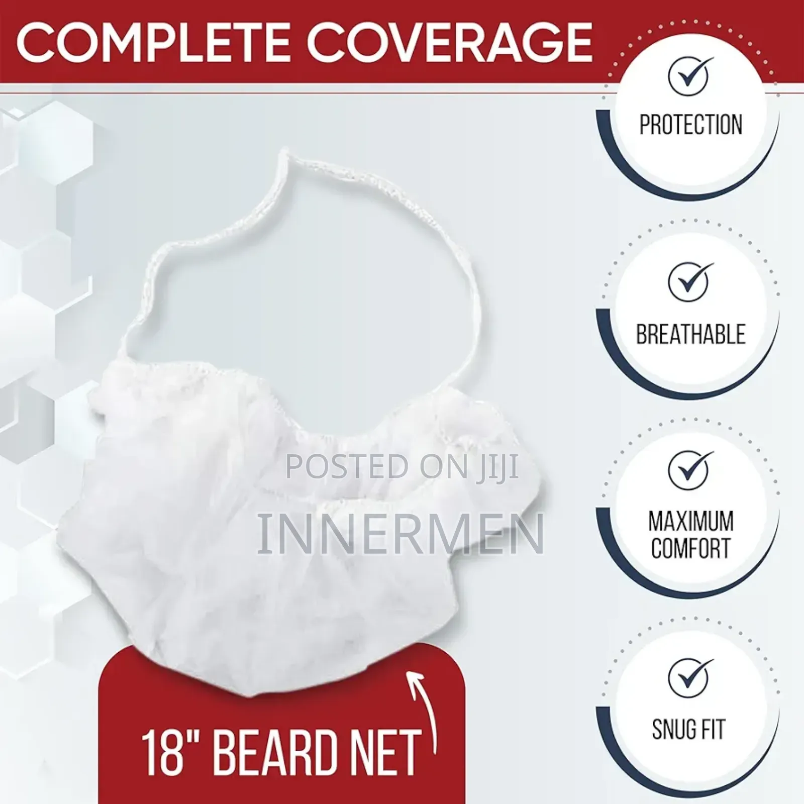 100pcs Disposable Premium Beard Cover – Hygiene & Protection