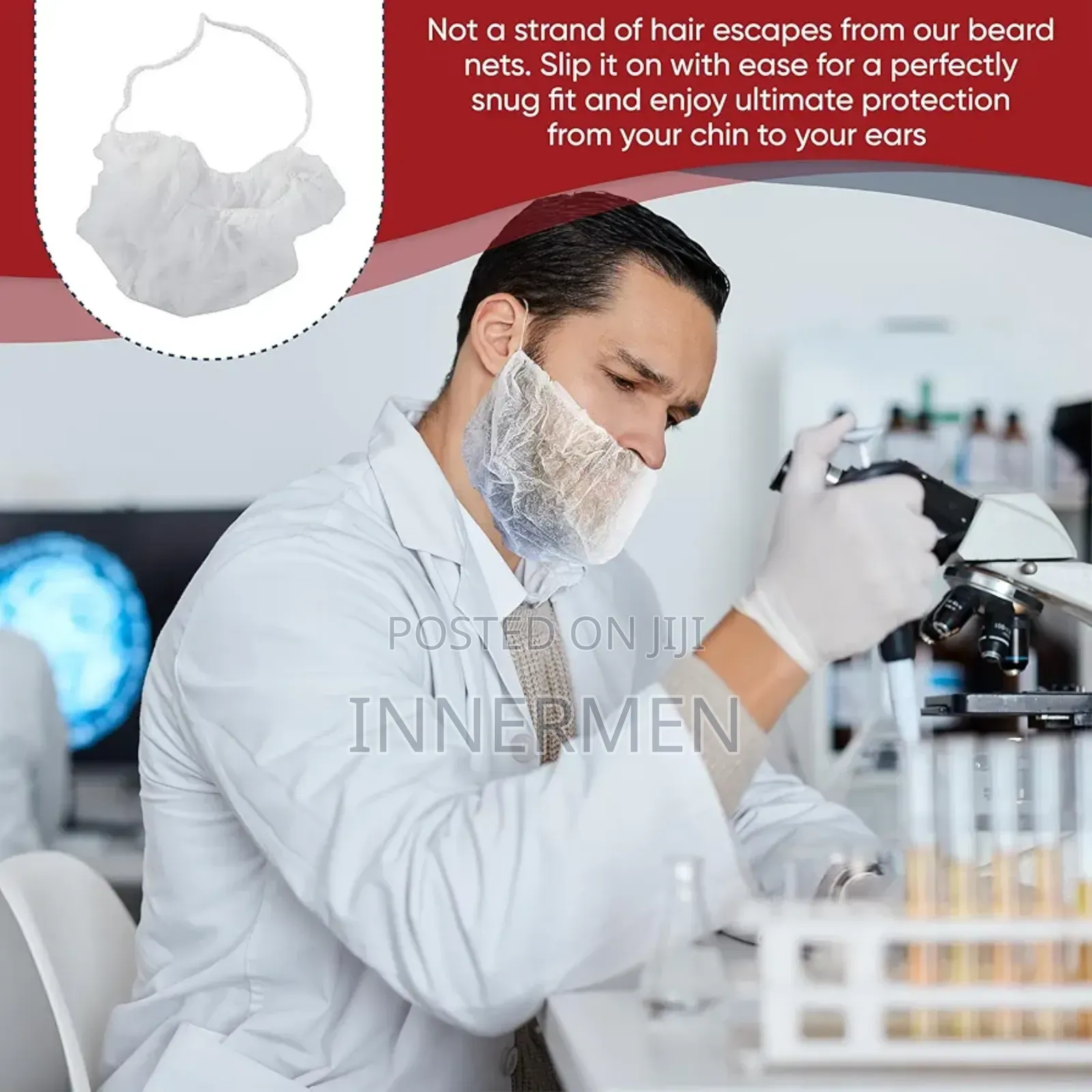 100pcs Disposable Premium Beard Cover – Hygiene & Protection