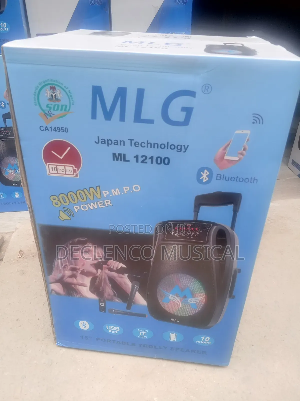 MLG 15"Inche Powerful Japan Technology Public Address System