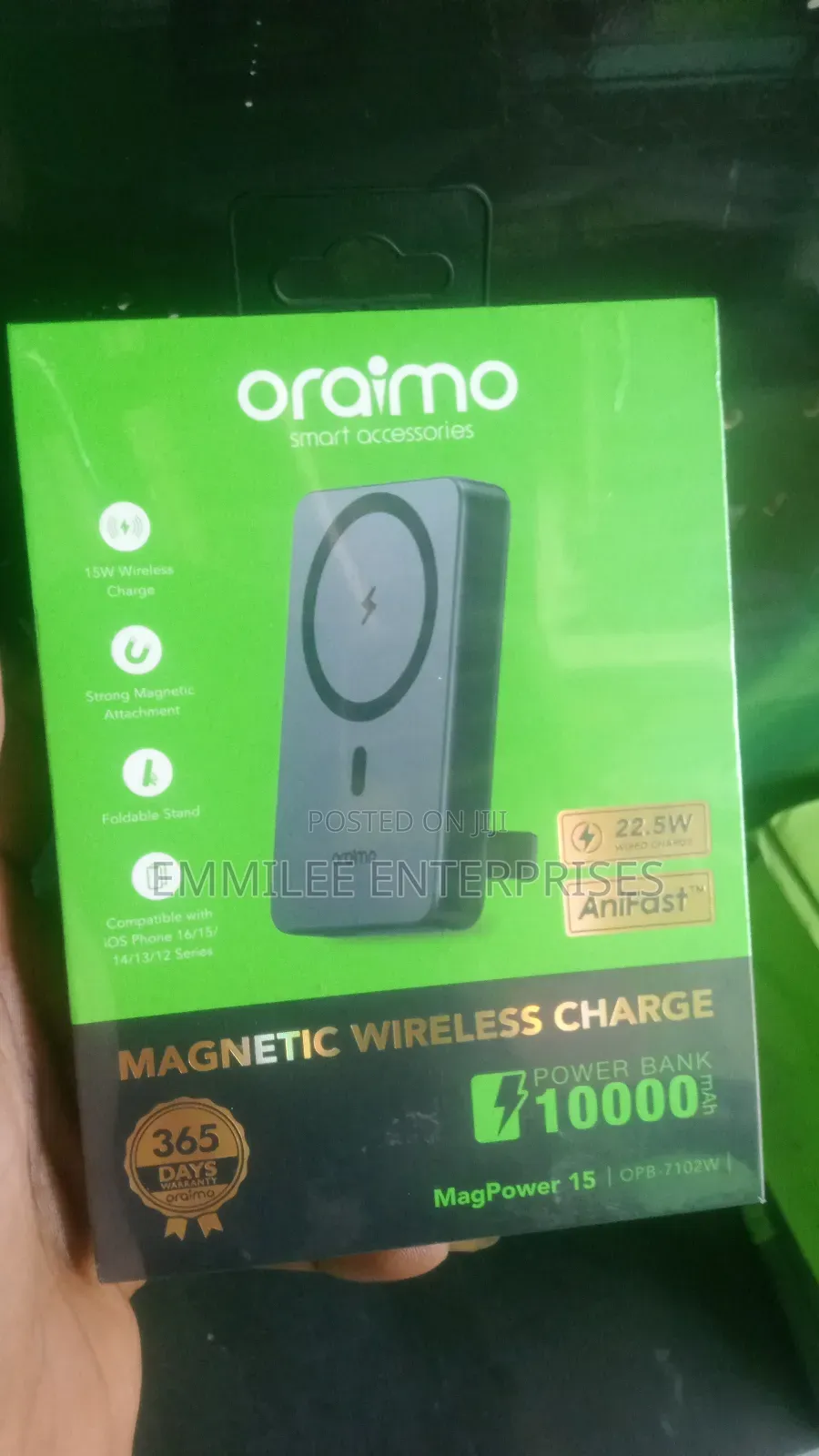 Oraimo 10000mah Magnetic Powerbank 22.5w