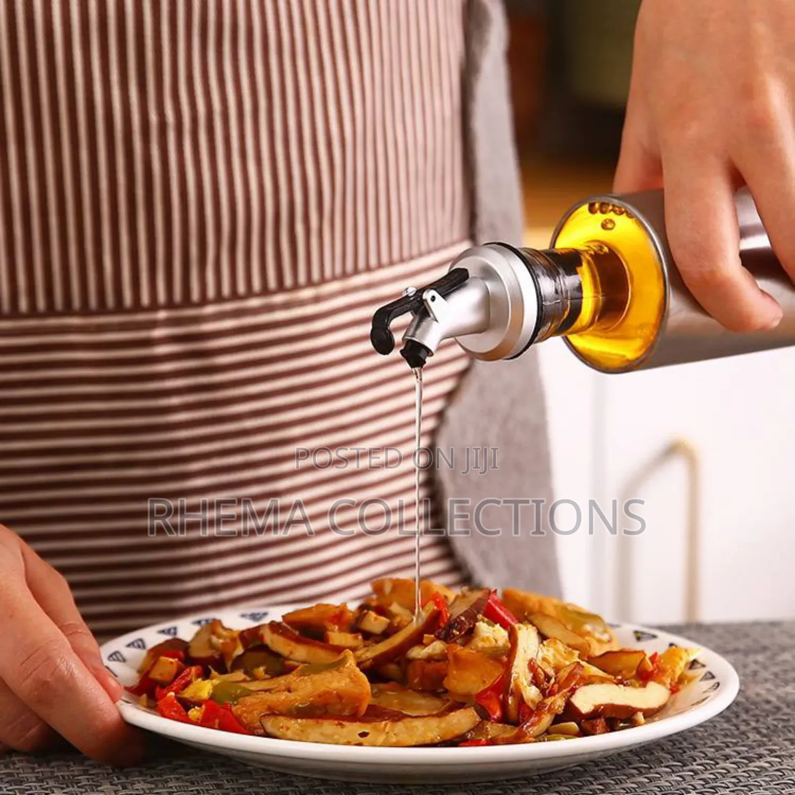 Glass Oil Stopper Cap Dispenser Sprayer Bottle