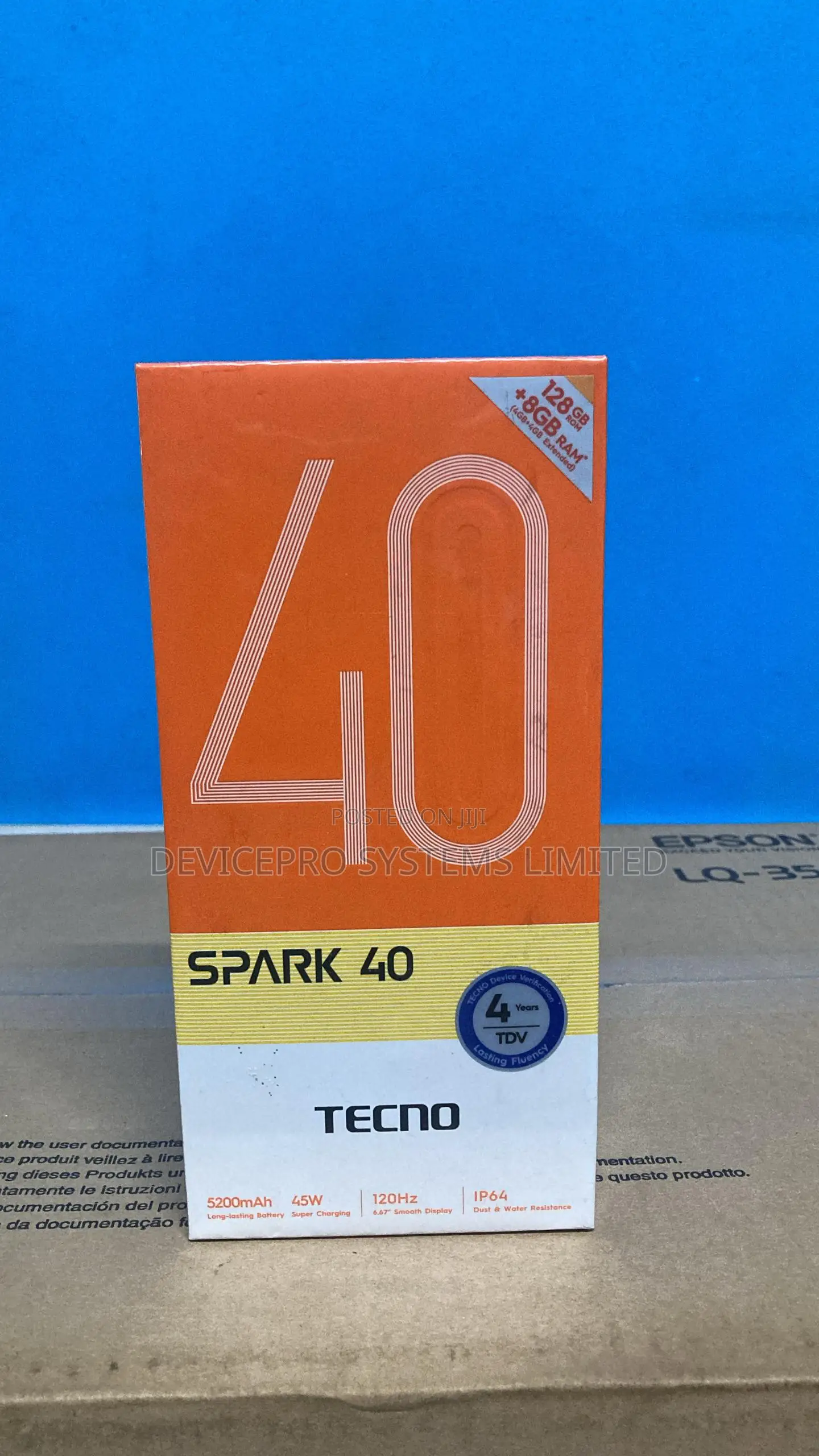 New Tecno Spark 40 128 GB Black