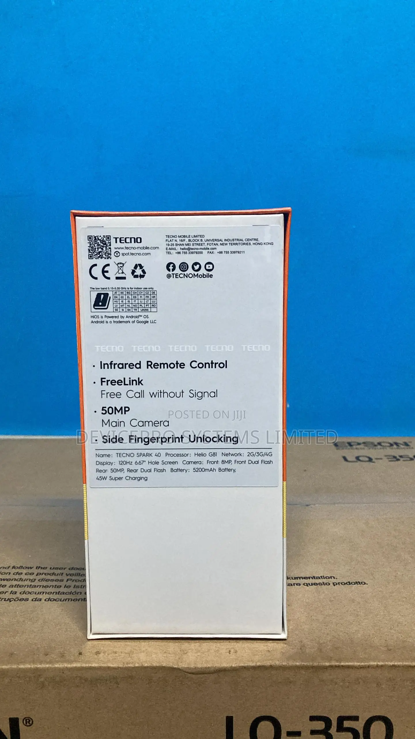 New Tecno Spark 40 128 GB Black
