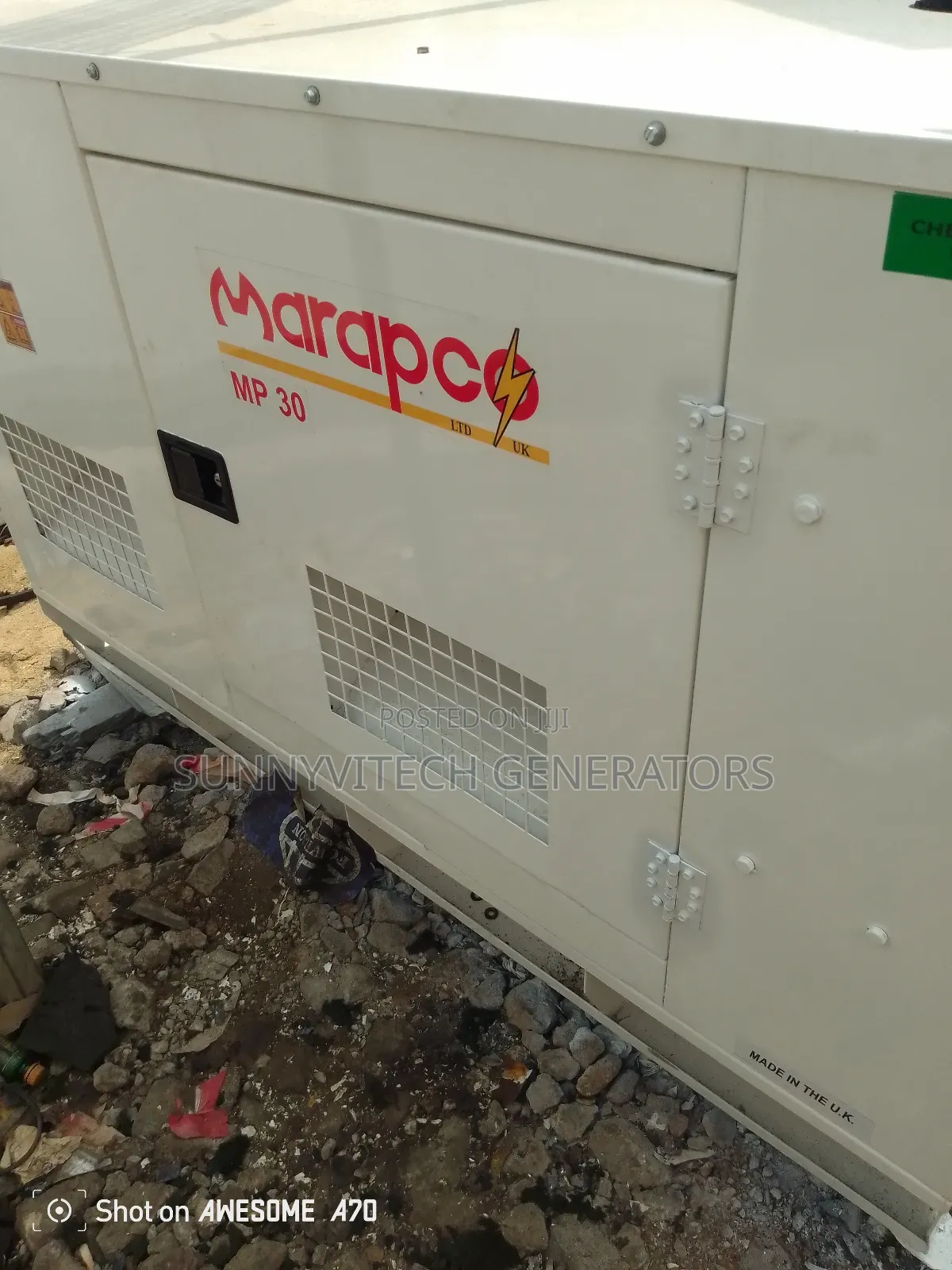 30kva Marapco Perkins Generator Super Silence Almost New