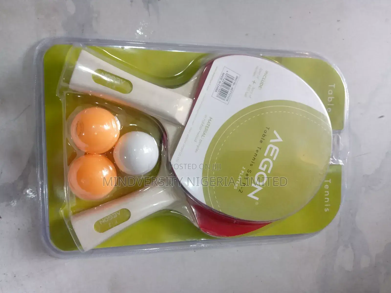 Pair of Aegon Table Tennis Bat