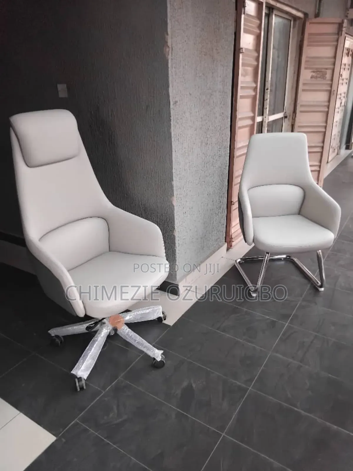 Cream Coloured Executive Swivel Chair