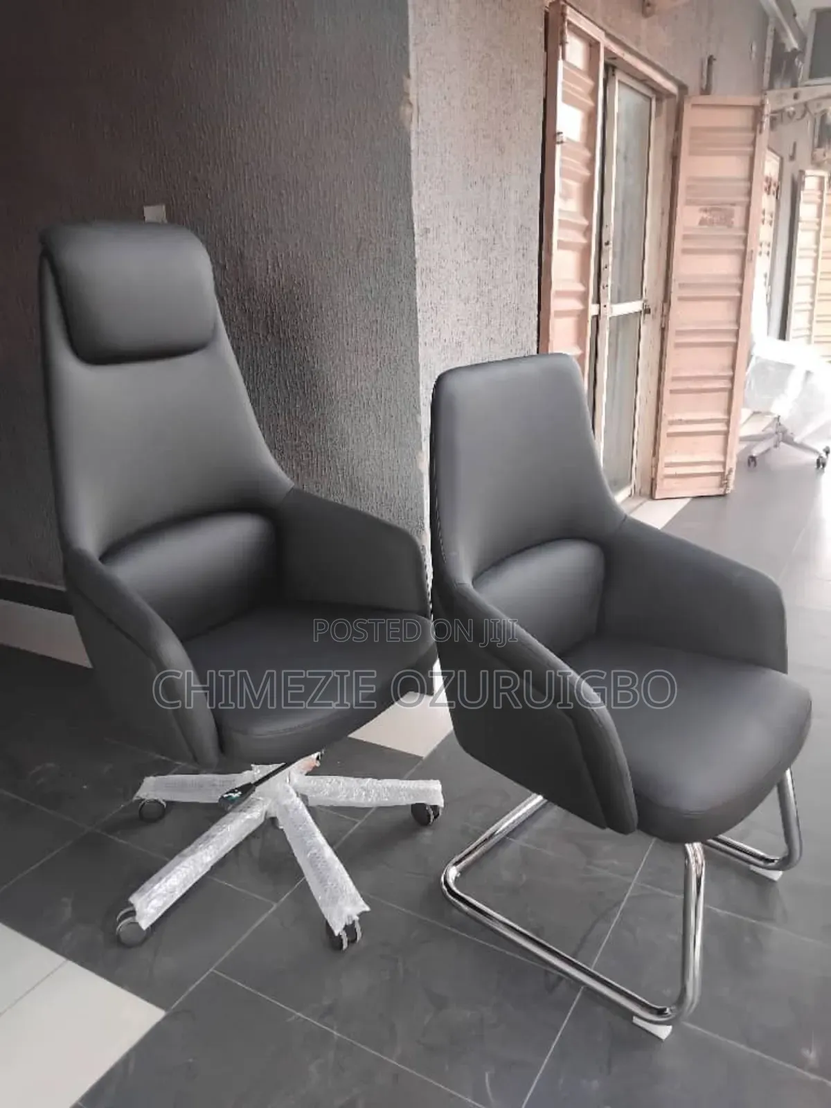 Cream Coloured Executive Swivel Chair
