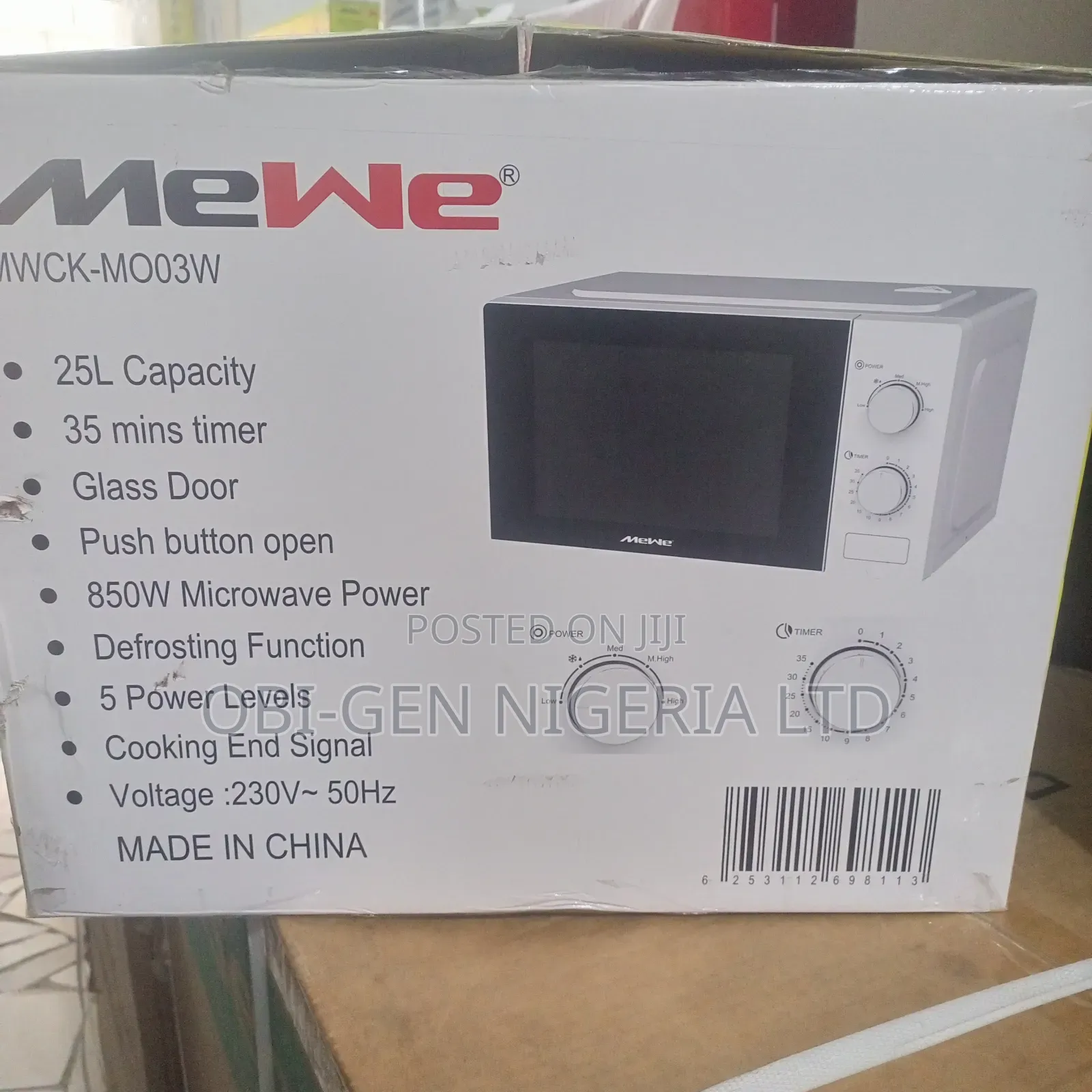 Mewe Mwck-m003w 25l Microwave Oven Set