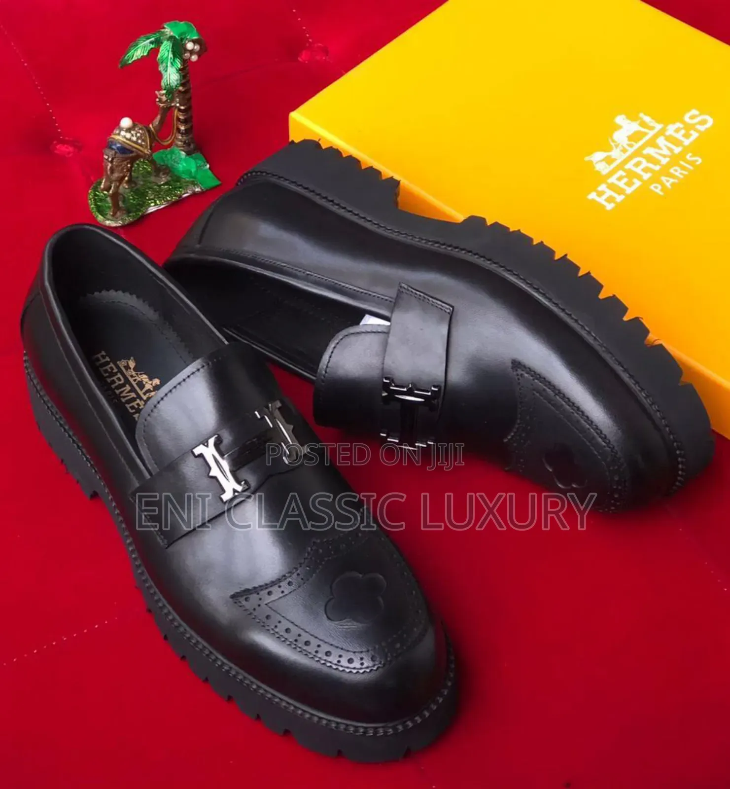 Classic Luxury Designer Men's Shoes Hermes Well Branded