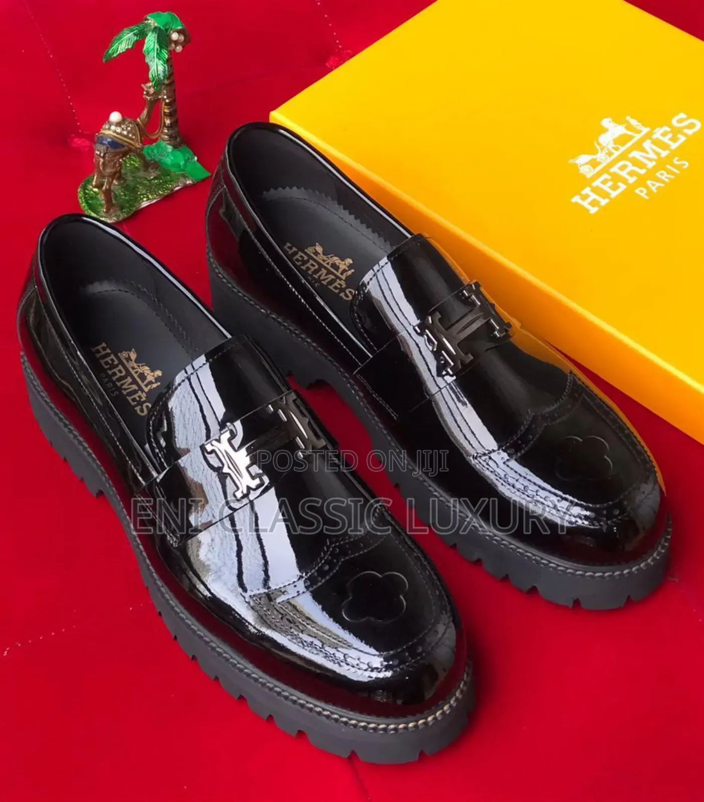 Classic Luxury Designer Men's Shoes Hermes Well Branded