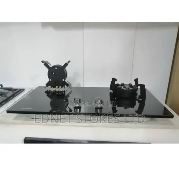 75cm X45cm Polystar 2 Burner 8mm Flip Up Built-in Cooket Top