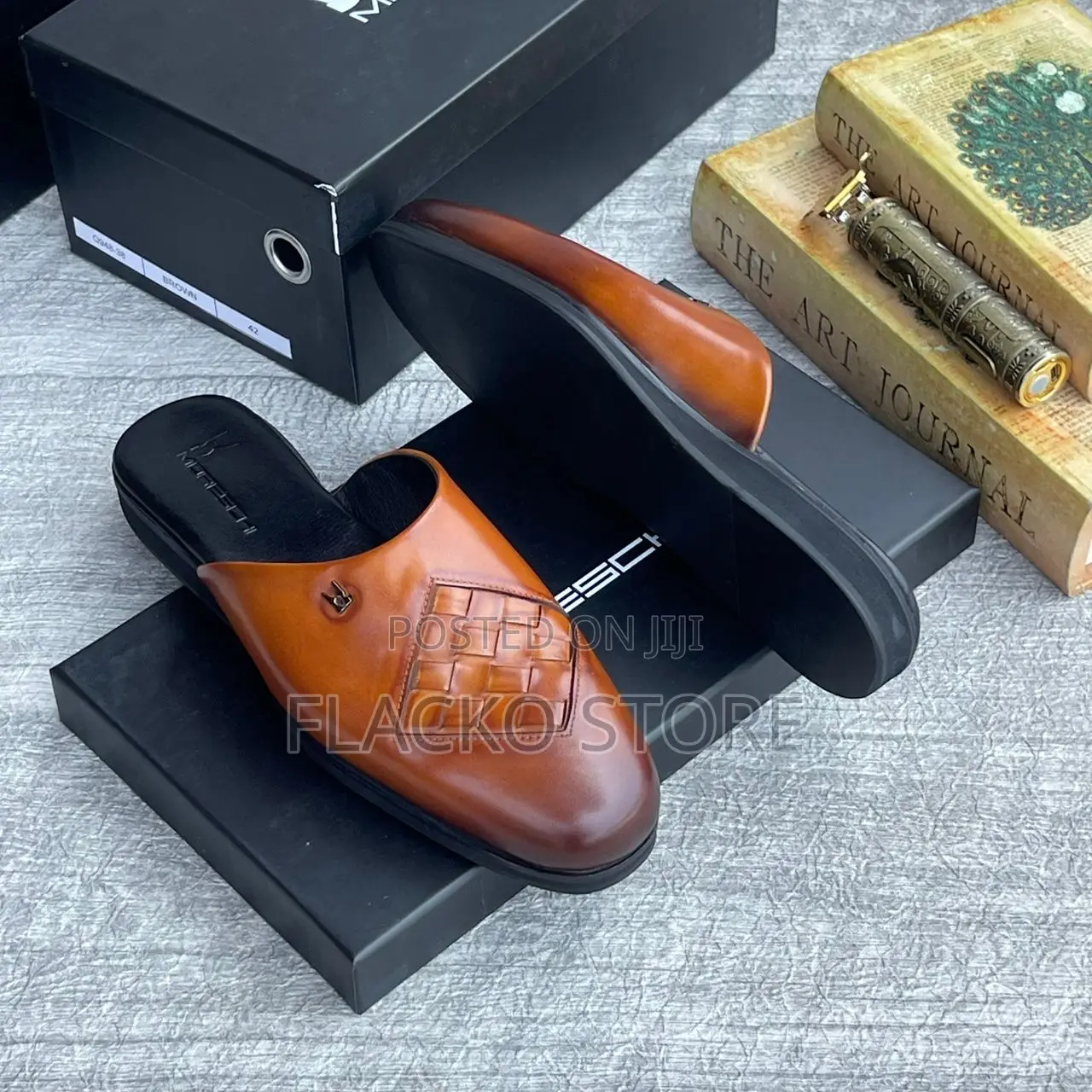 Original Moreschi Leather Mules