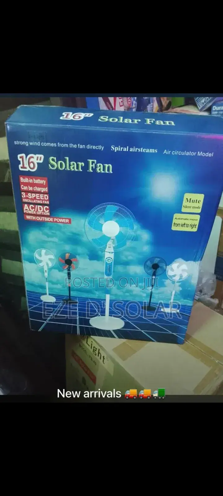 16" Solar Fan