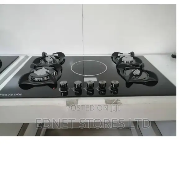 90cm X60cm Polystar 4+1 Ceramic Tempered Glass Cookerhob