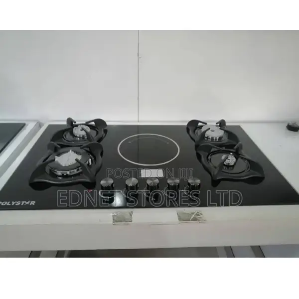 90cm X60cm Polystar 4+1 Ceramic Tempered Glass Cookerhob