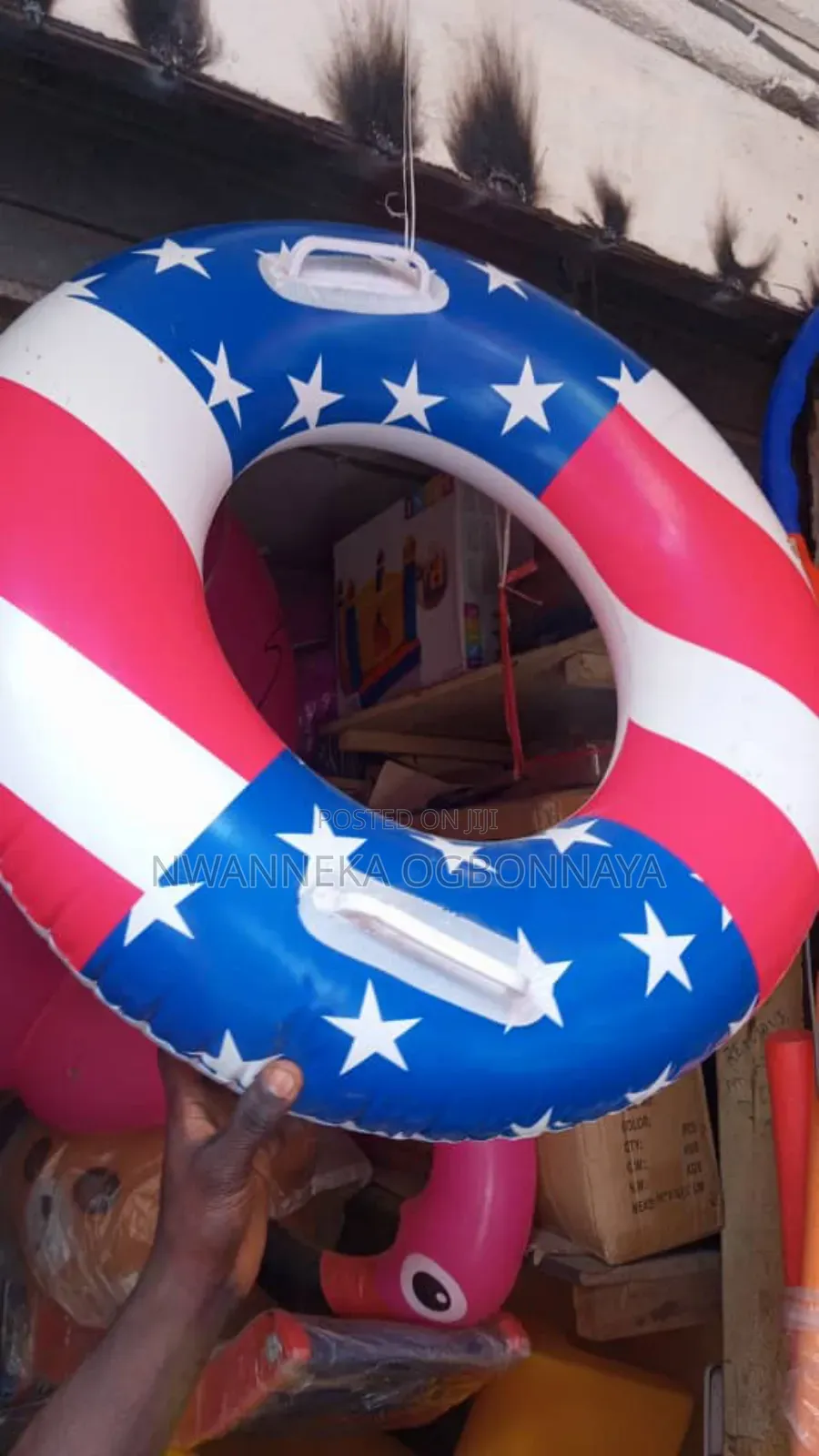 PVC Swimming Ring Bright Color Shiny