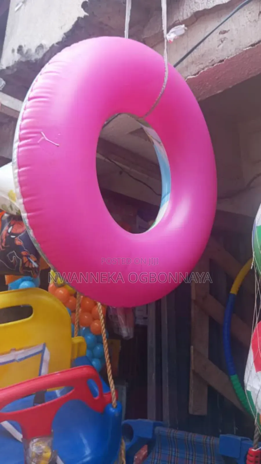 PVC Swimming Ring Bright Color Shiny