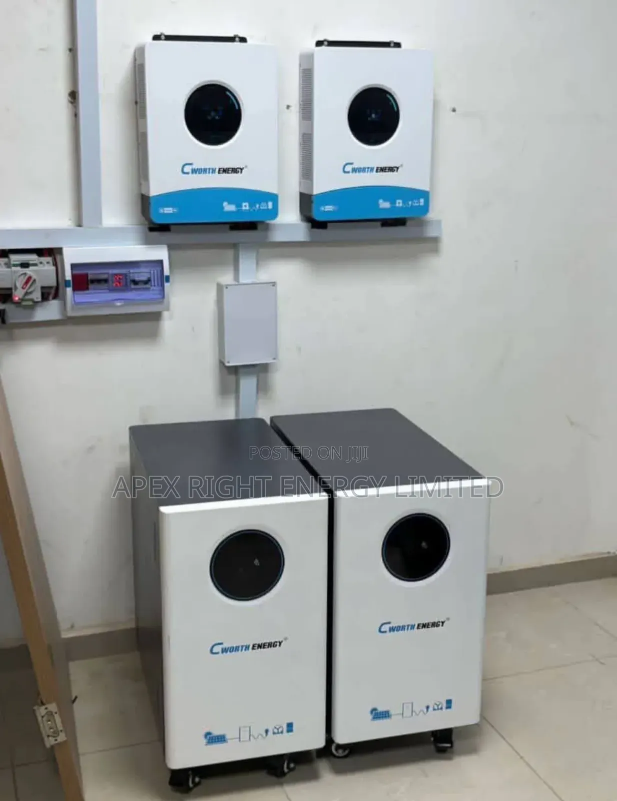 24kva Cworth Hybrid Setup+30kwh Lithium+24pcs-650w Panel