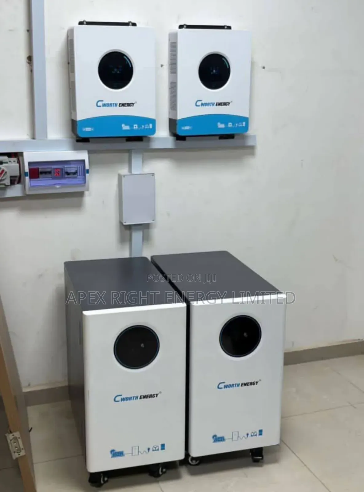 24kva Cworth Hybrid Setup+30kwh Lithium+24pcs-650w Panel