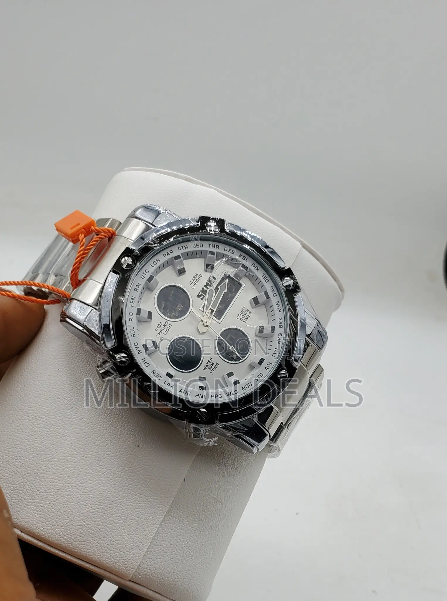 Stainless Steel Chronograph Men's Wrist Watch