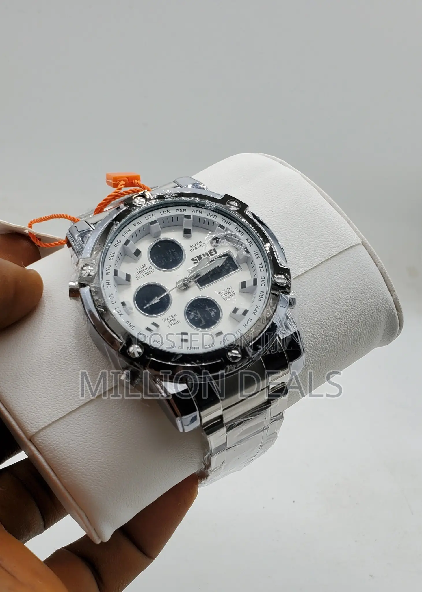 Stainless Steel Chronograph Men's Wrist Watch