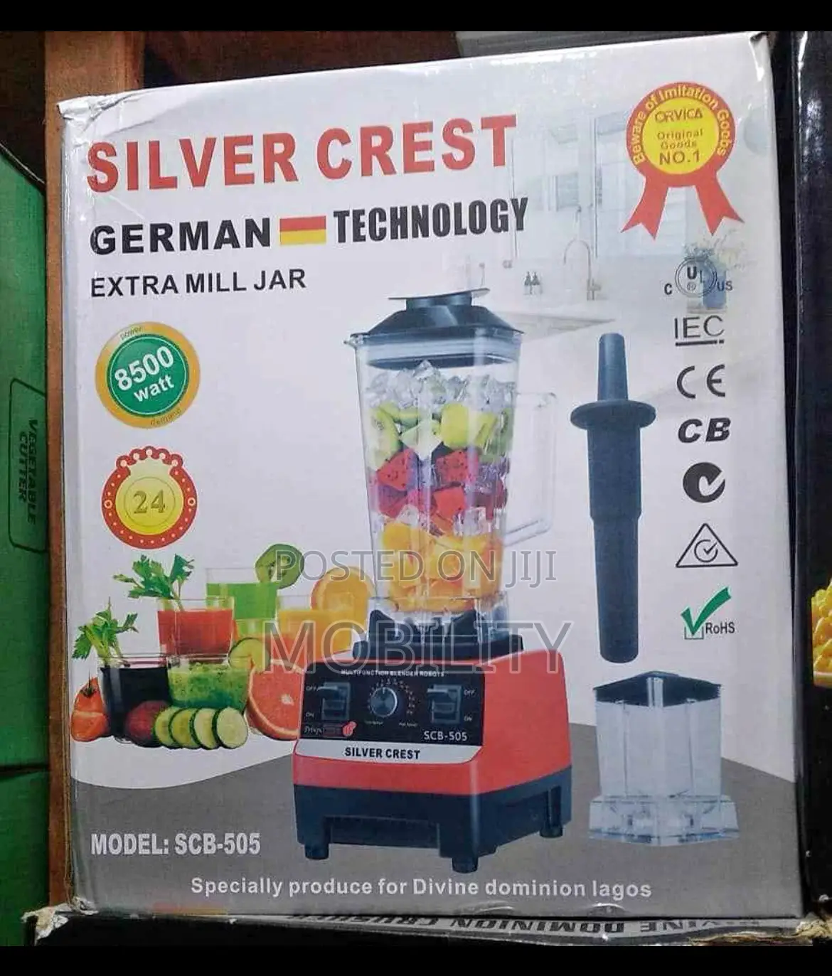Sliver Crest Blender 2l With Two Cups