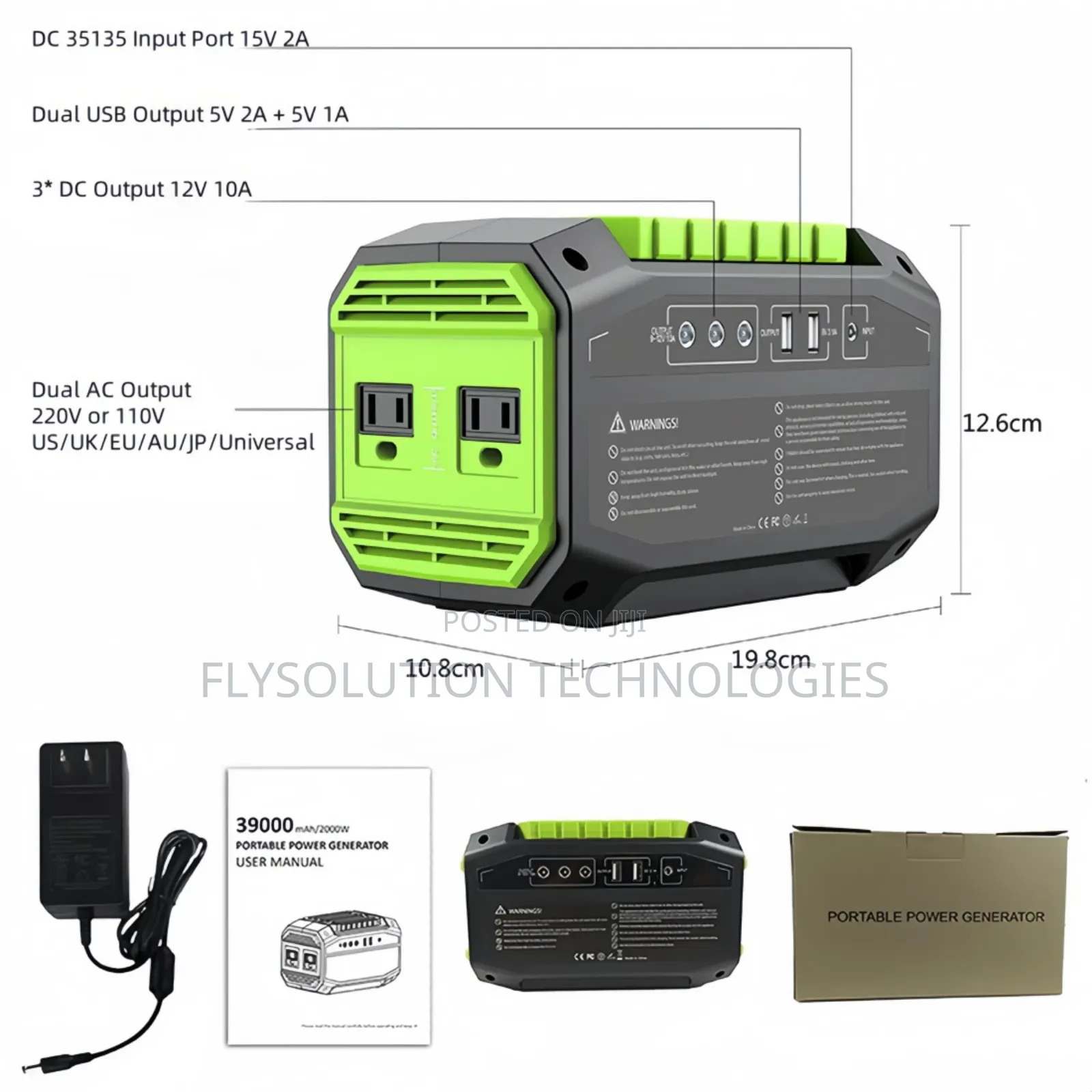 200w Portable Power Station 54600mah Solar Generator