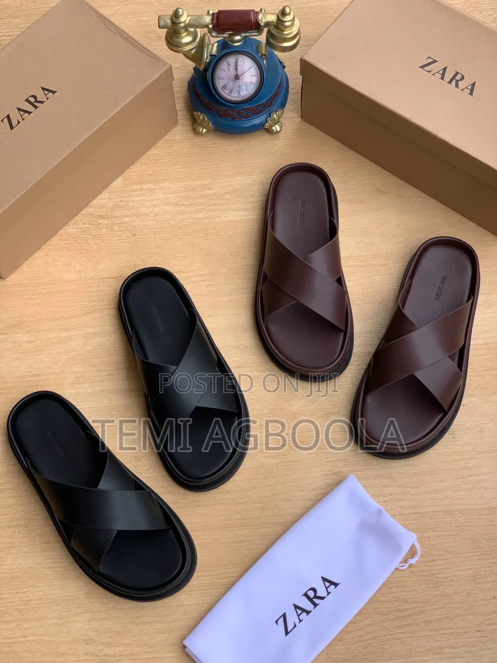 Zara Criss-Cross Men Slippers