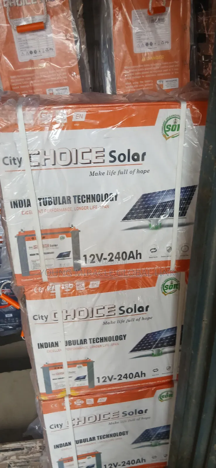 High Quality 240ah 12v Indian Tubular Battery