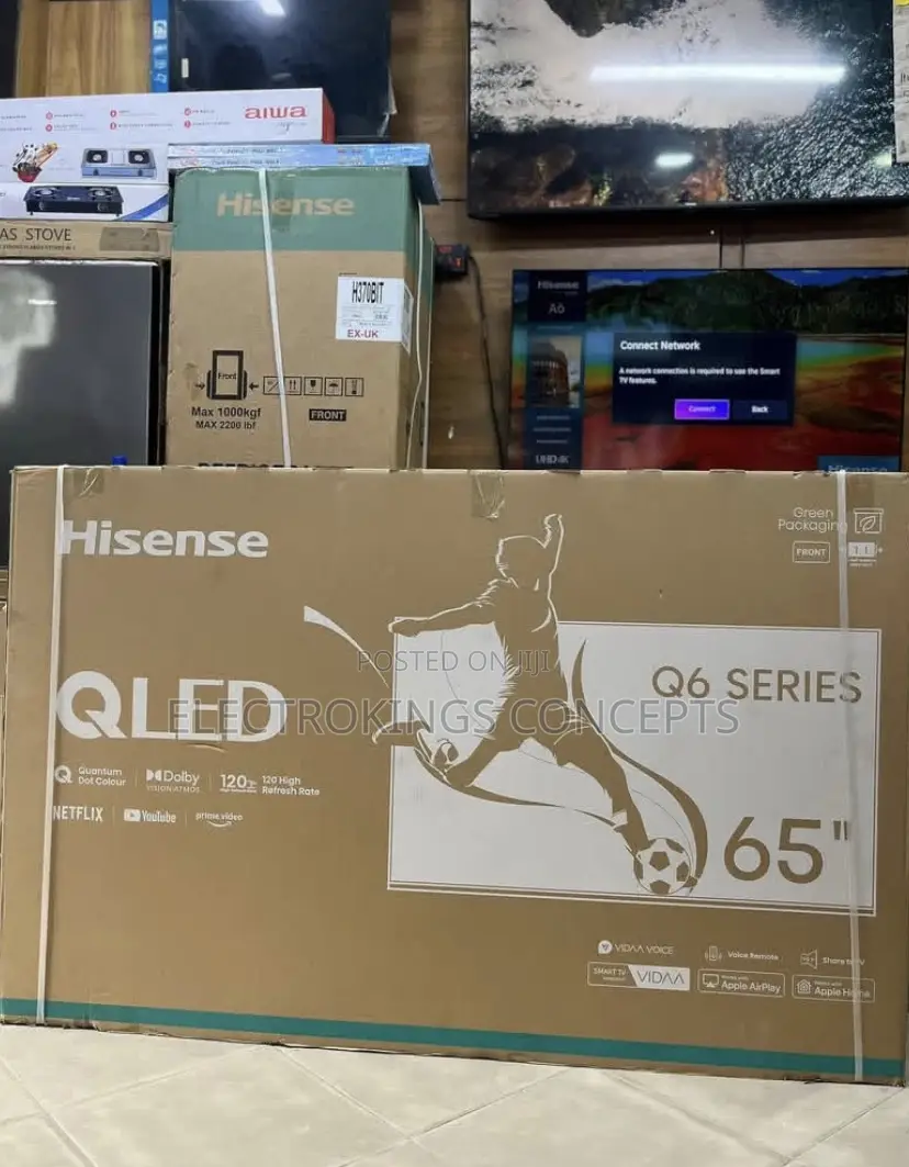 Original Hisense 65 Inch Qled Tv With Internet Connectivity| Tv 65q6q