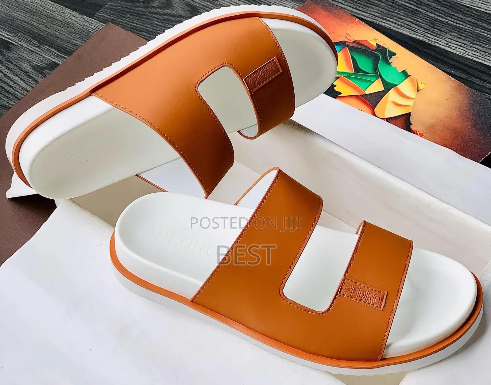 Pure Leather Luxury Gucci Palm Slippers